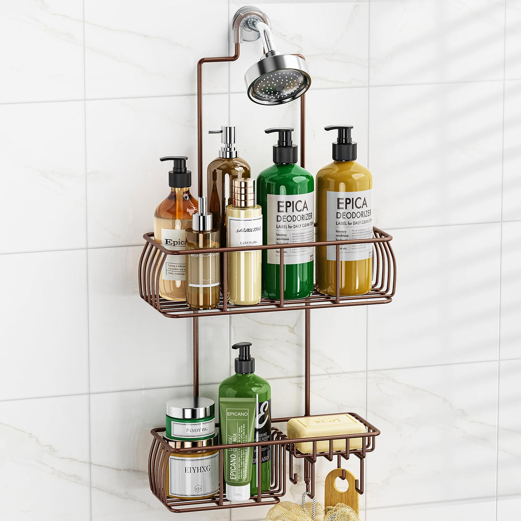 Epicano Shower Caddy Hanging,Large Capacity Shower Organizer,Black