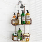 Epicano Shower Caddy Hanging,Large Capacity Shower Organizer,Black