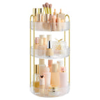 SONGMICS 3-Tier Makeup Organizer, Square, Customizable