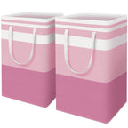 HomeHacks 2 Pack Large Laundry Baskets, Laundry Hampers Bags (Grey 75Lx2)