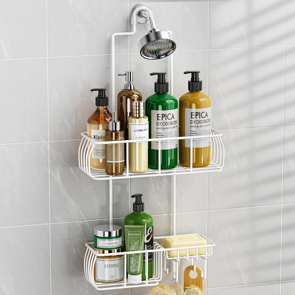 Epicano Shower Caddy Hanging,Large Capacity Shower Organizer,Black