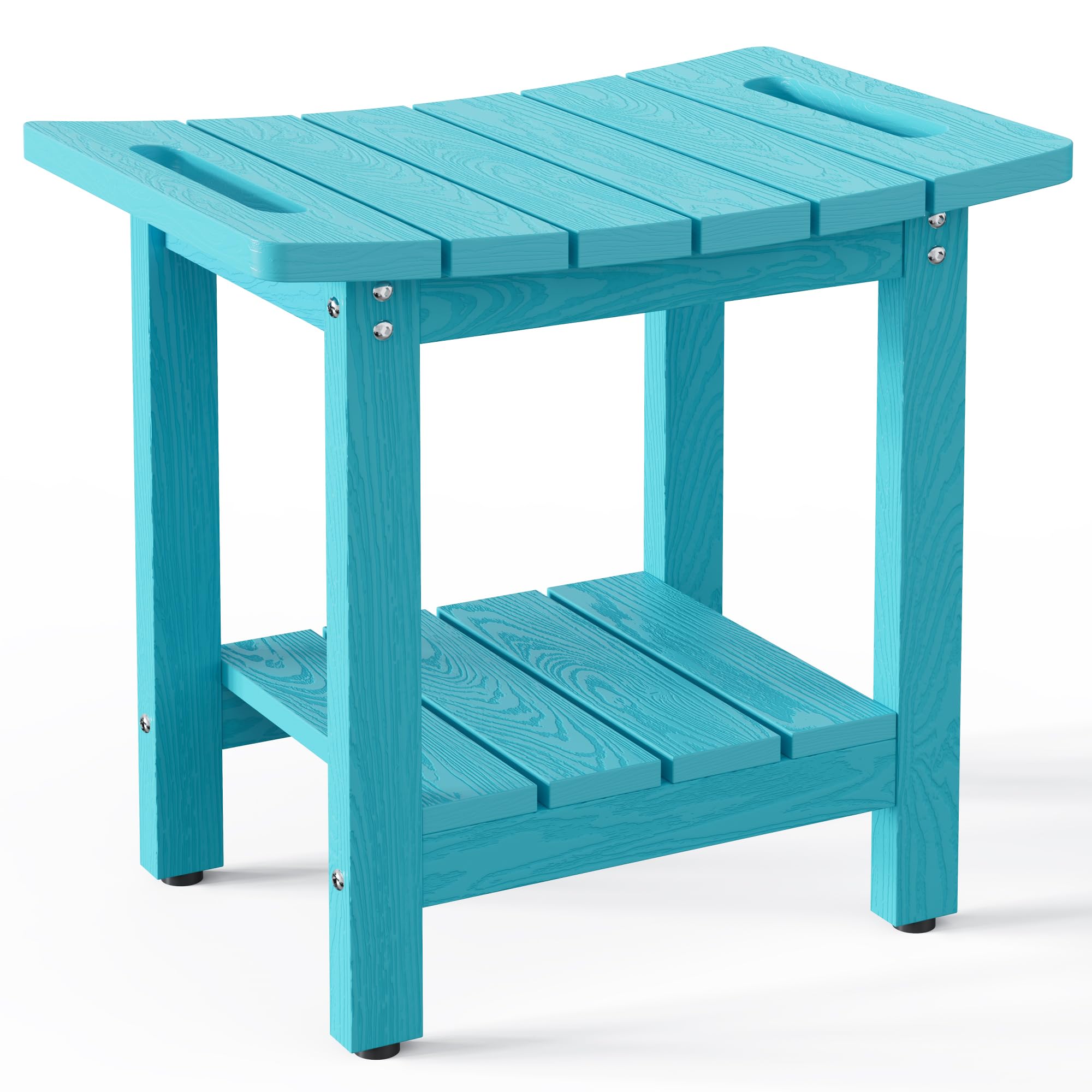 HIPS Shower Benches for Inside Shower, Shower Stool with Space-Efficient Storage Shelf, Waterproof Shower Chair Seat for Spa Bathroom(Light Gray)