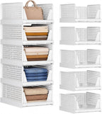 Upgraded Closet Organizers and Storage, Stackable Closet Organizer Basket