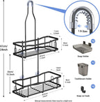 Hanging Shower Caddy Over Shower Head - No Drill Rustproof Shower Rack