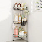 Consumest Corner Shower Caddy Stand - Rustproof Bathroom Organizer&Storage