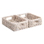 StorageWorks Wicker Baskets, Wicker Storage Baskets for Shelves, 2-Pack