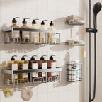 Veken Corner Shower Caddy 3-Pack, Advanced Rustproof Design&Stable Storage