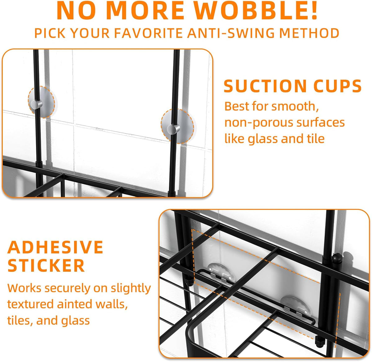 Haging Shower Caddy for Handheld Showerheads,Over Head Shower organizer