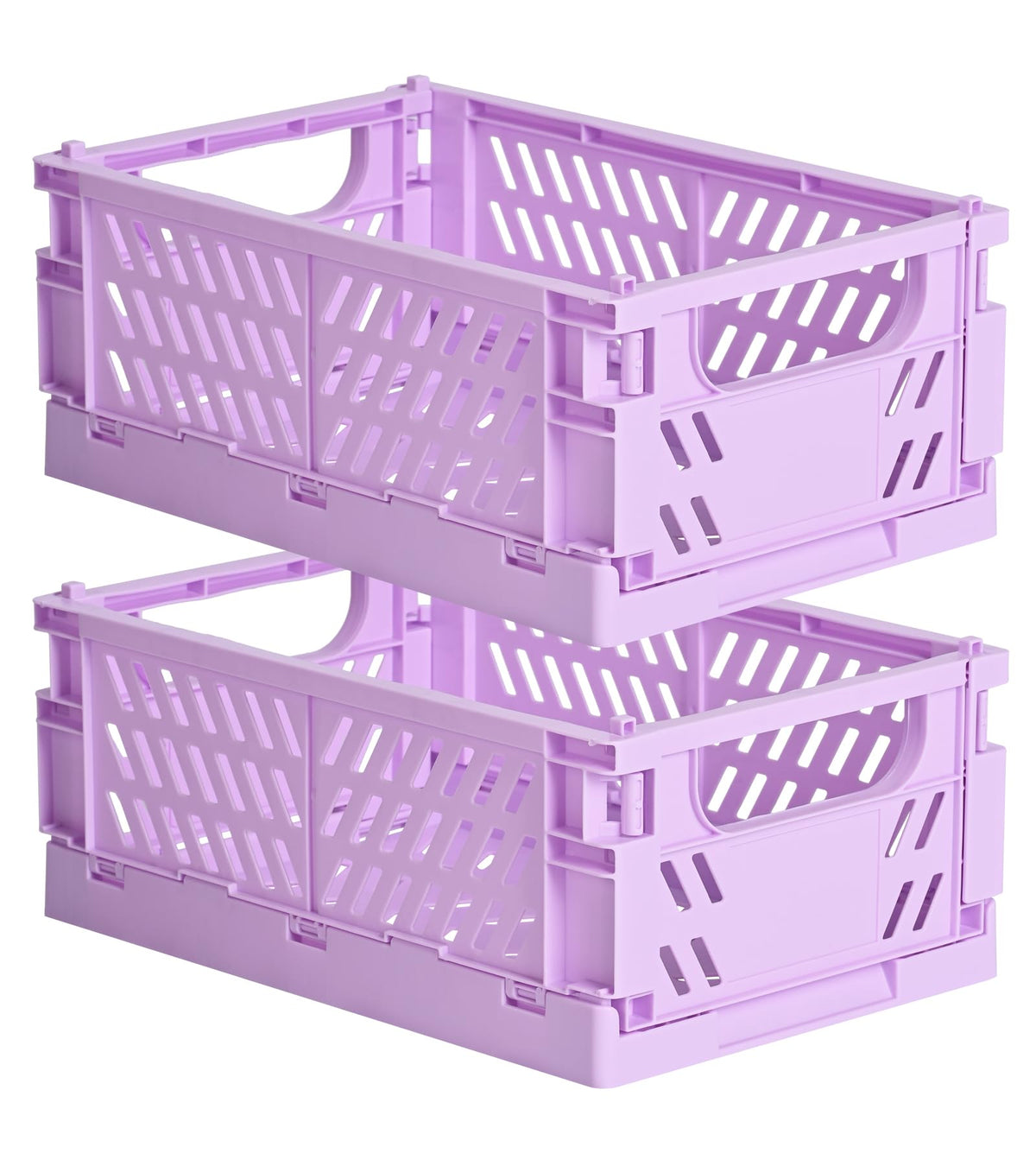 HUUSMOT 6-Pack Collapsible Small Plastic Storage Baskets, 5.9"x3.8"x2.2"