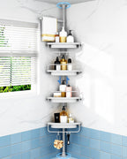 Corner Shower Caddy Tension Pole for Shampoo Holder, Stainless Steel Rod