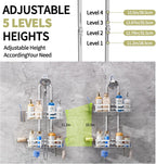 Aluminum Shower Caddy Hanging,Shower Caddy, Never Rust Shower Organizer