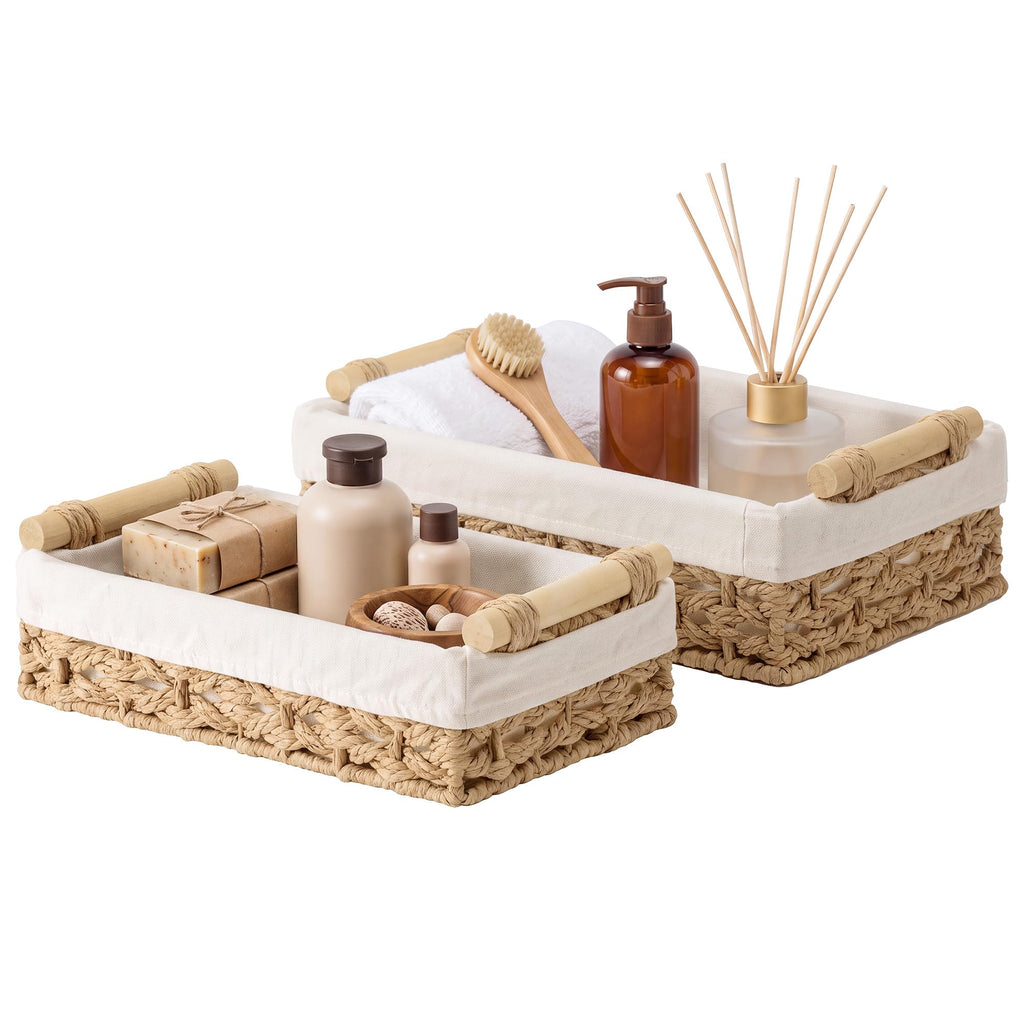 StorageWorks Bathroom Basket for Toilet Tank Top, Toilet Paper Baskets