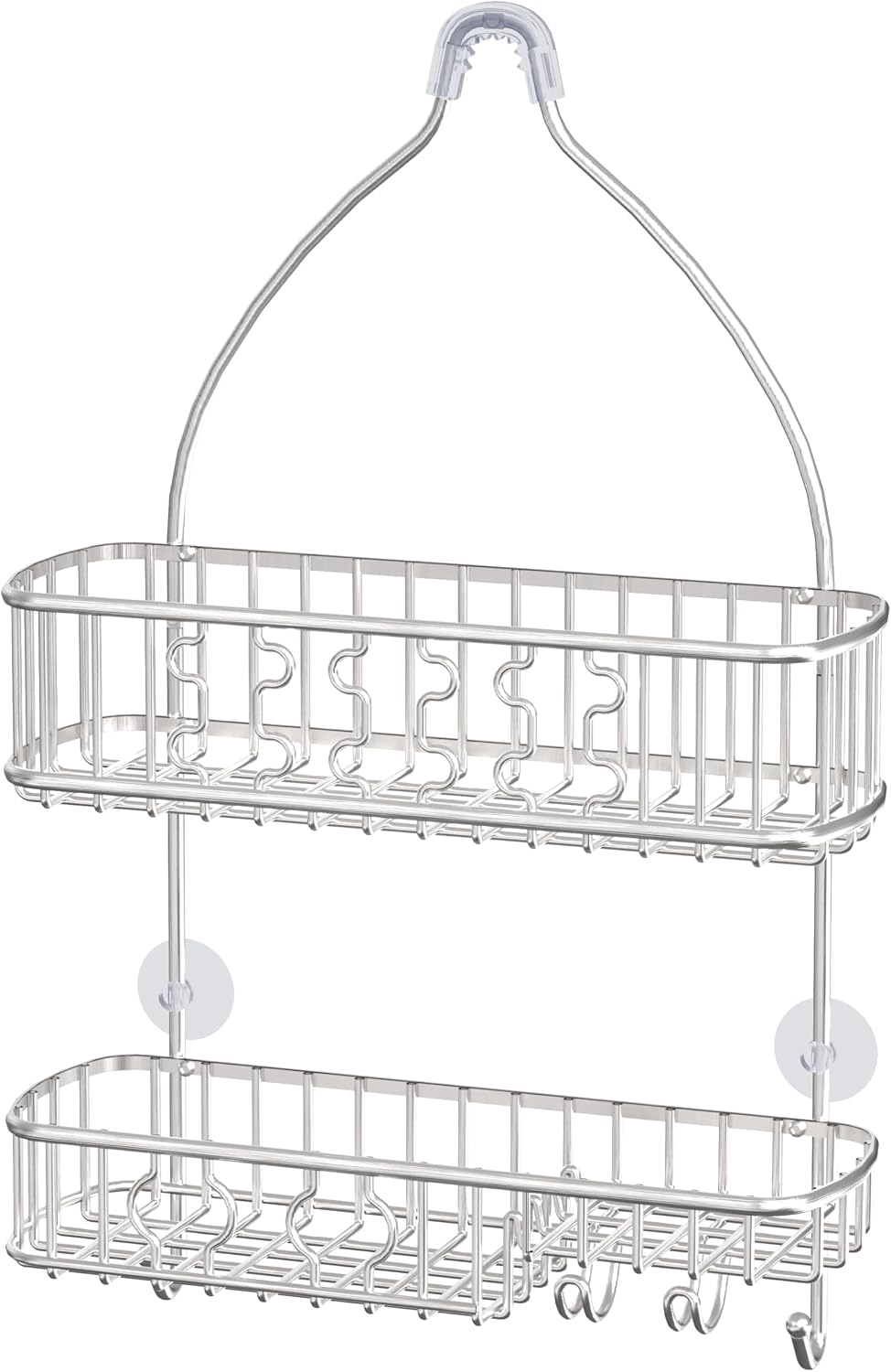 Simple Houseware Stainless Steel Hanging Shower Head Caddy Organizer