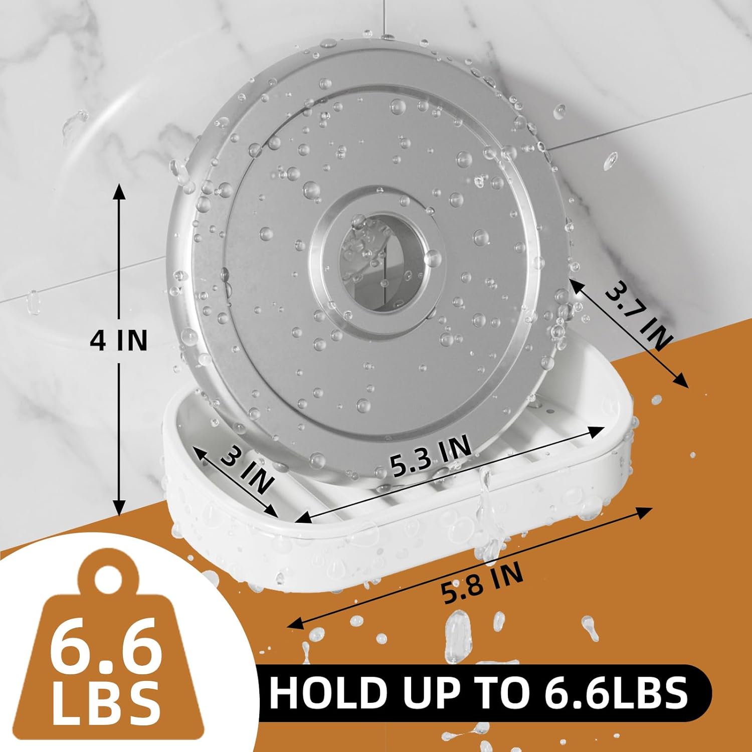 LEVERLOC Soap Holder, Soap Dish for Shower, Suction Cup Bar Soap Holder