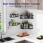 Youvip Shower Caddy Corner No Drilling-Adhesive, Shower Shelves-Rustproof