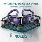 Veken Corner Shower Caddy 3-Pack, Advanced Rustproof Design&Stable Storage
