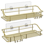 Nieifi Shower Caddy Adhesive, Shower Shelves, Shampoo Holder for Bathroom