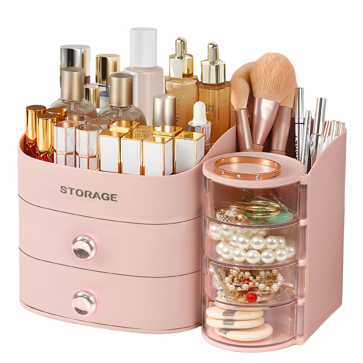 Makeup Organizer Countertop with Drawers, Make up Organizers for Vanity