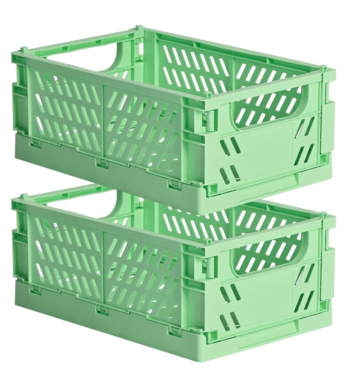 HUUSMOT 6-Pack Collapsible Small Plastic Storage Baskets, 5.9"x3.8"x2.2"