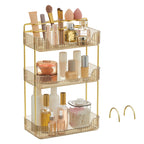 SONGMICS 3-Tier Makeup Organizer, Square, Customizable