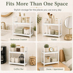 2 Tier Bathroom Counter Shelf Organizer for Skincare Makeup