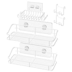 Nieifi Shower Caddy Adhesive, Shower Shelves, Shampoo Holder for Bathroom
