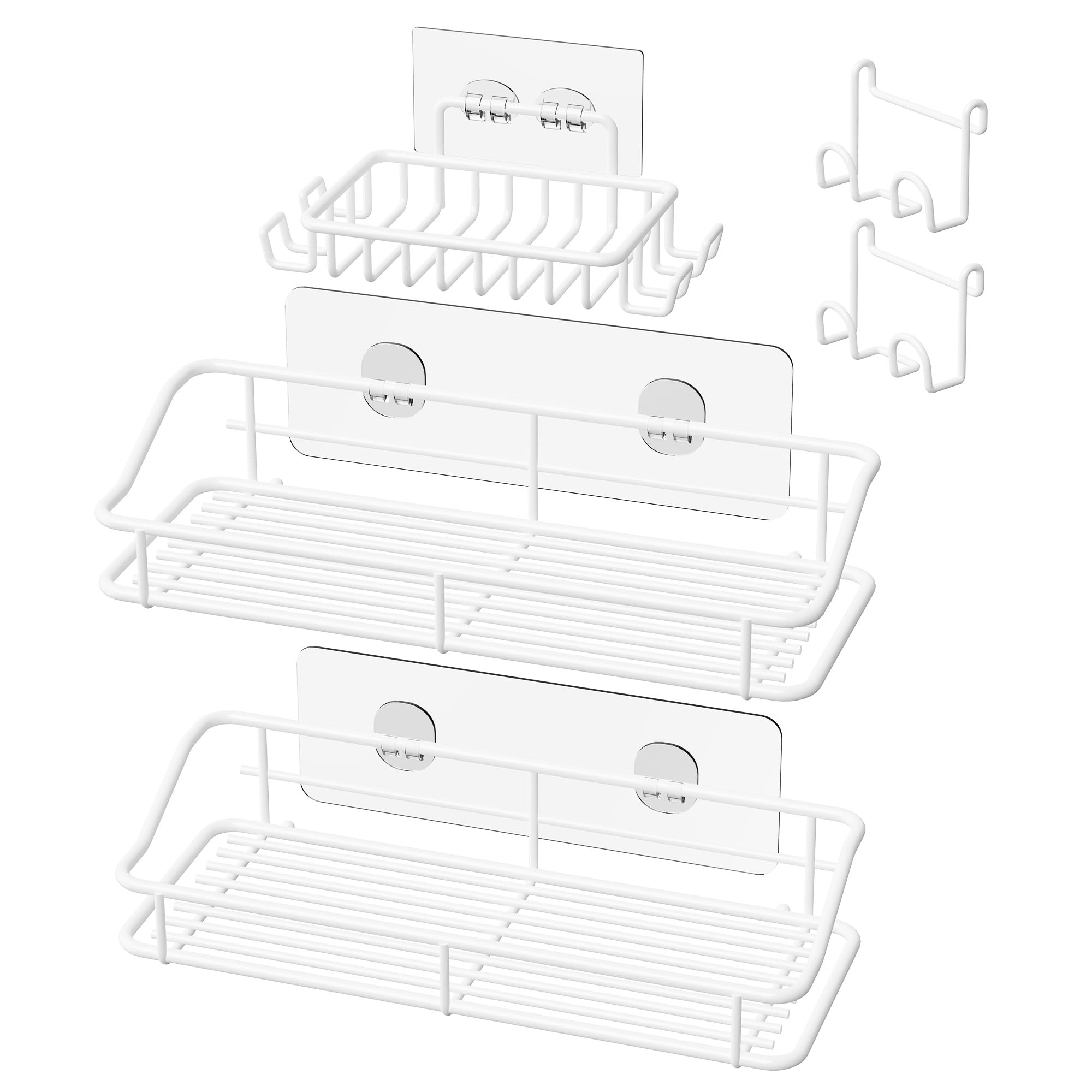 Nieifi Shower Caddy Adhesive, Shower Shelves, Shampoo Holder for Bathroom