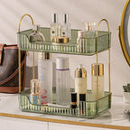 Aveniee Bathroom Counter Organizer, 3 Tier Perfume Skin Care Countertop Storage Shelf, Vanity Makeup Tray for Cosmetic Skincare Lotion,Clear