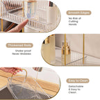 Aveniee Bathroom Counter Organizer, 3 Tier Perfume Skin Care Countertop Storage Shelf, Vanity Makeup Tray for Cosmetic Skincare Lotion,Clear