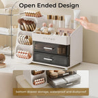 UFORU Makeup Organizer Countertop with Brush Holder for Vanity Bathroom