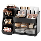 UFORU Makeup Organizer Countertop with Brush Holder for Vanity Bathroom