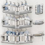 Veken Corner Shower Caddy 3-Pack, Advanced Rustproof Design&Stable Storage