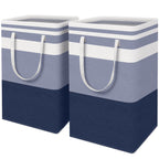 HomeHacks 2 Pack Large Laundry Baskets, Laundry Hampers Bags (Grey 75Lx2)
