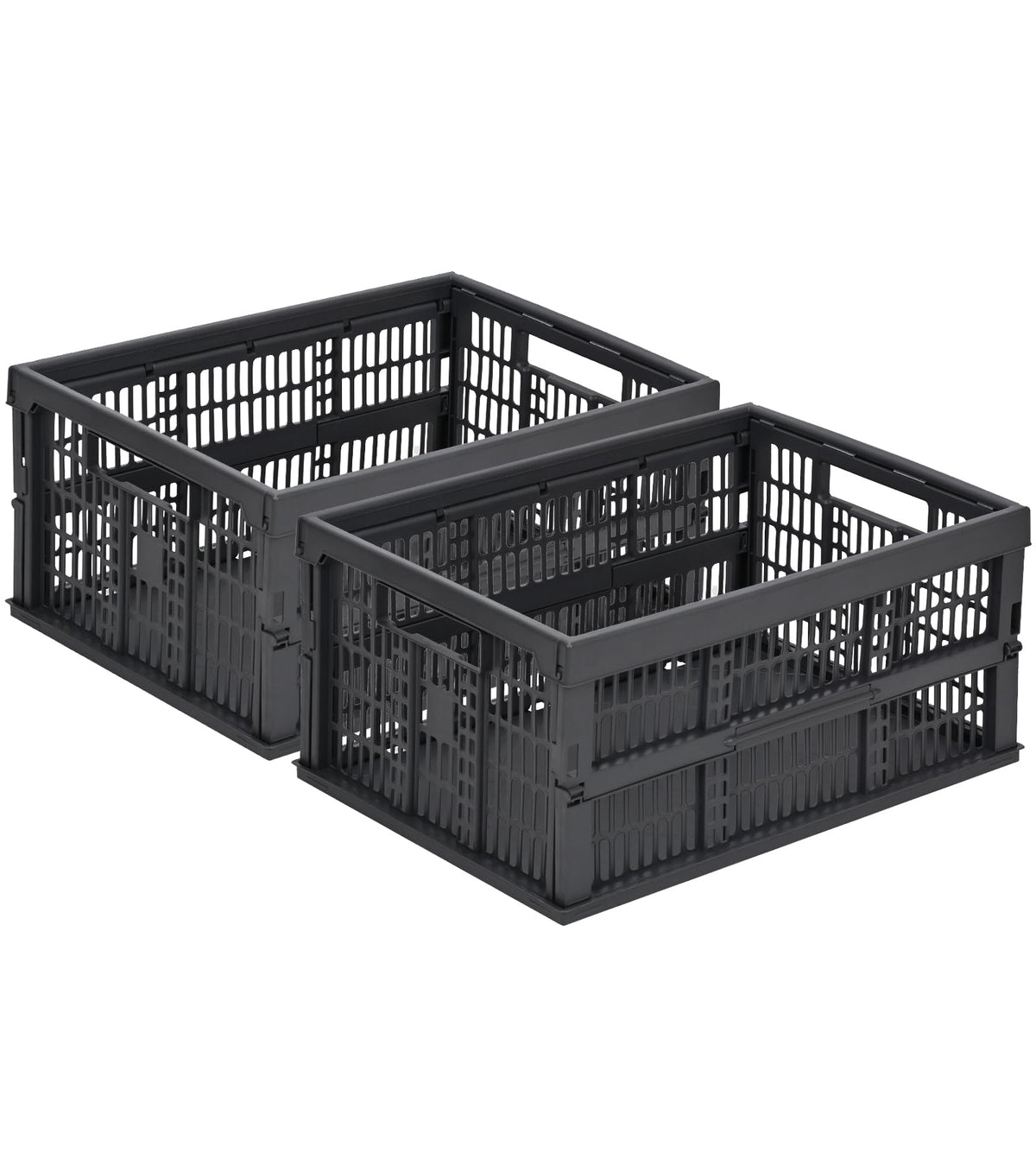 HUUSMOT 6-Pack Collapsible Small Plastic Storage Baskets, 5.9"x3.8"x2.2"