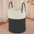 JMvicyroam 60L Cotton Rope Laundry Basket Hamper, Brown