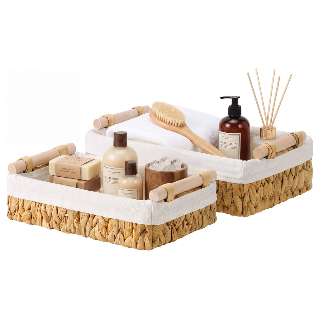 StorageWorks Bathroom Basket for Toilet Tank Top, Toilet Paper Baskets