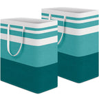 HomeHacks 2 Pack Large Laundry Baskets, Laundry Hampers Bags (Grey 75Lx2)