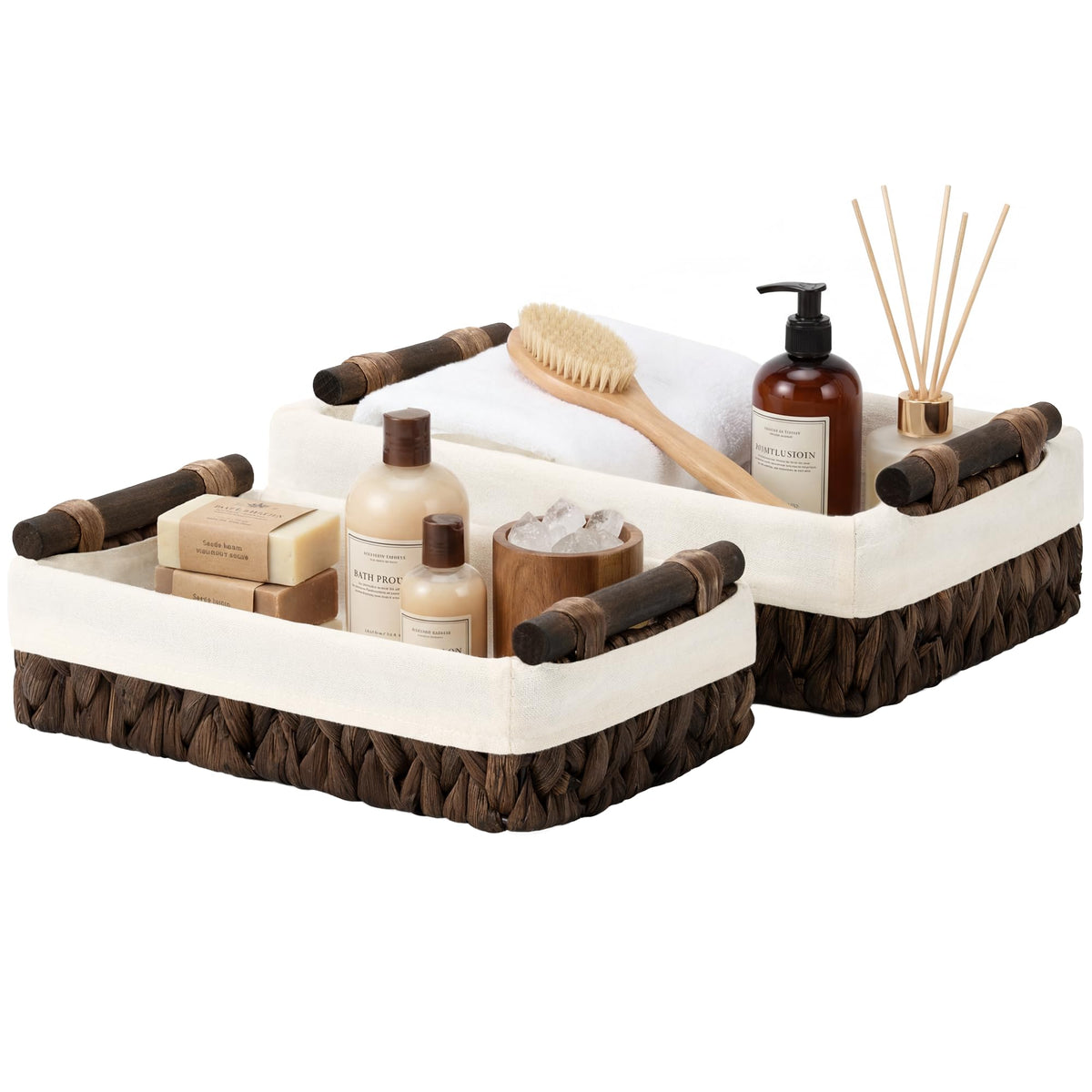 StorageWorks Bathroom Basket for Toilet Tank Top, Toilet Paper Baskets