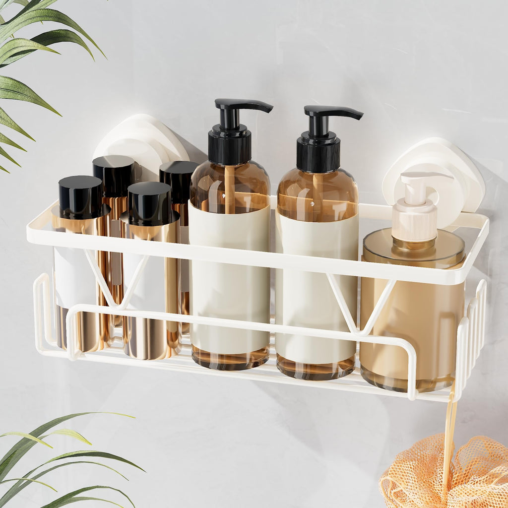 KEGII Shower Caddy Suction Cup Shower Organizer No Drill Bathroom Storage