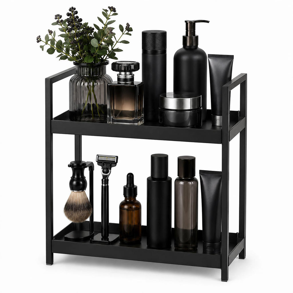 2 Tier Bathroom Counter Shelf Organizer for Skincare Makeup