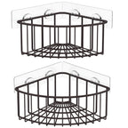 SMARTAKE 2-Pack Corner Shower Caddy, SUS304 Stainless Steel, Silver