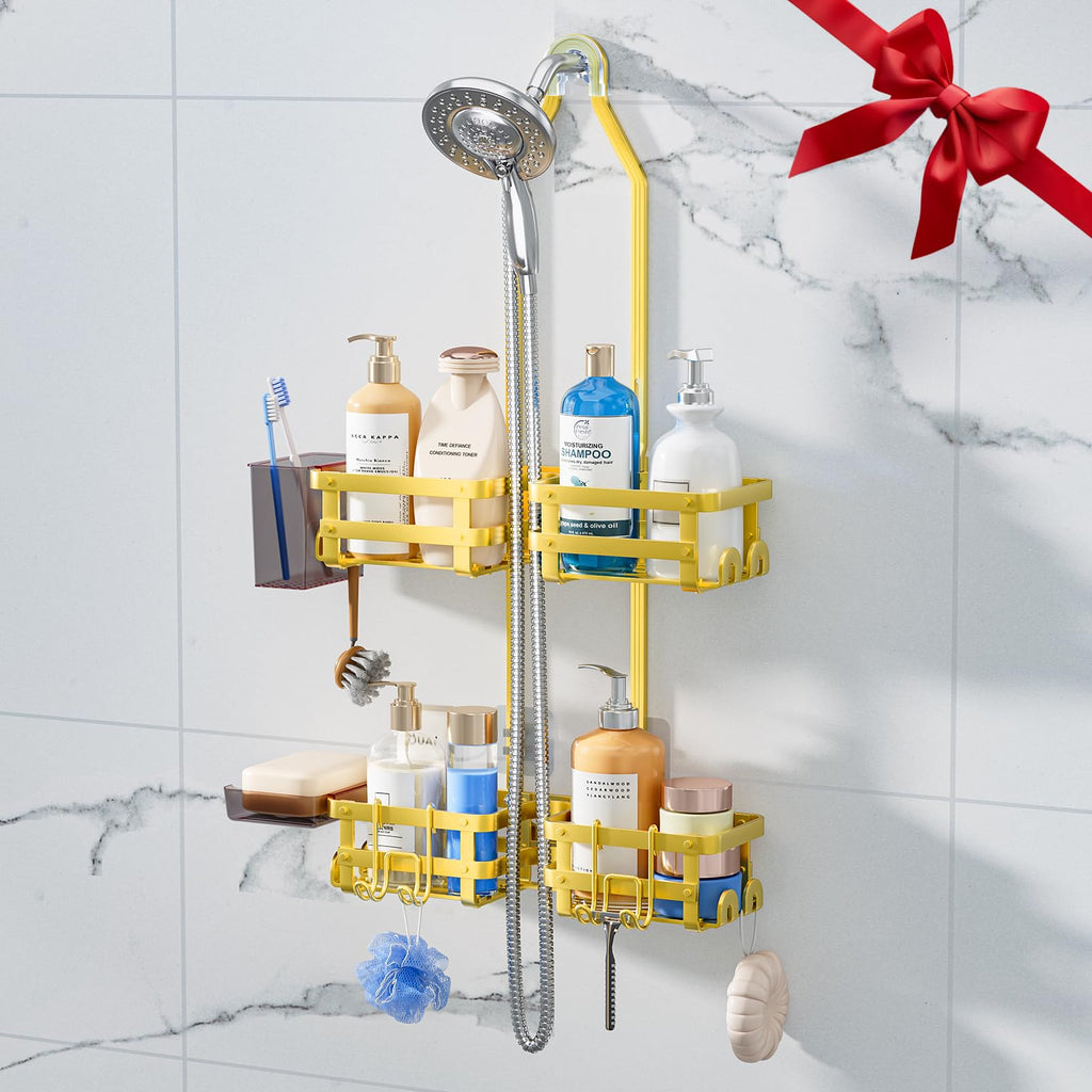 Aluminum Shower Caddy Hanging,Shower Caddy, Never Rust Shower Organizer