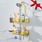 Aluminum Shower Caddy Hanging,Shower Caddy, Never Rust Shower Organizer
