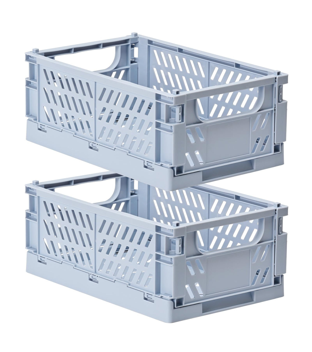 HUUSMOT 6-Pack Collapsible Small Plastic Storage Baskets, 5.9"x3.8"x2.2"