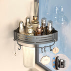 Onemake Suction Cup Shower Caddy, Shower Shelf, Bathroom Organizer, Black