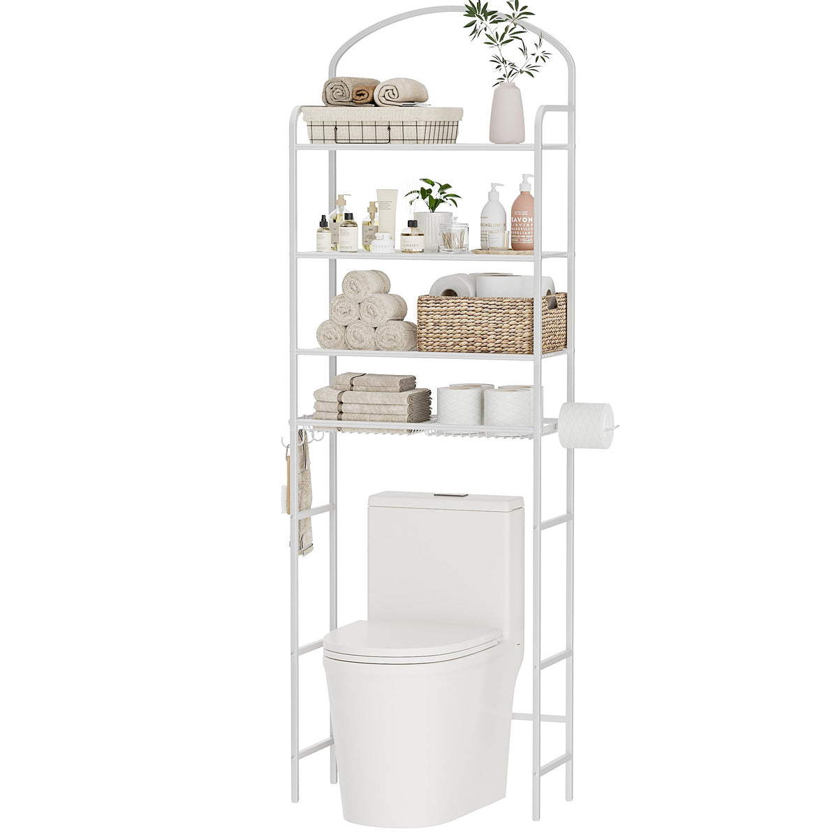 4-Tier Over The Toilet Storage, Bathroom Organizer