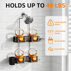 Haging Shower Caddy for Handheld Showerheads,Over Head Shower organizer