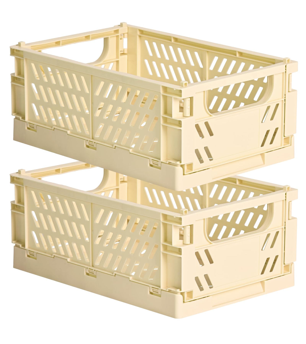 HUUSMOT 6-Pack Collapsible Small Plastic Storage Baskets, 5.9"x3.8"x2.2"
