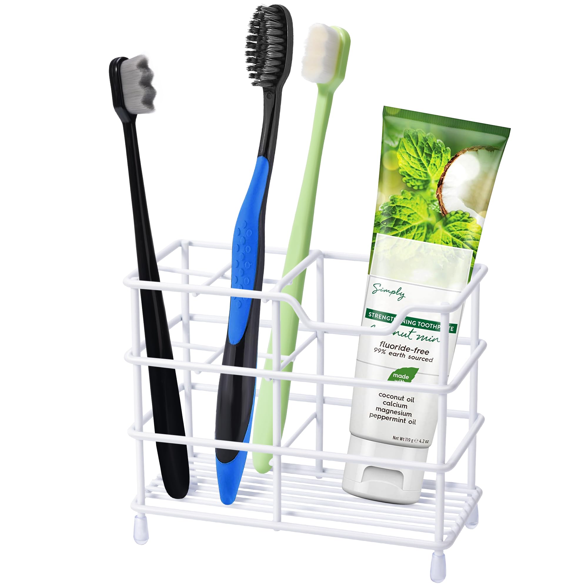 Toothbrush Holders for Bathrooms 304 Stainless Steel Quick Drying Black