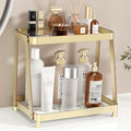 2-Tier Acrylic Bathroom Vanity Organizer, Gold
